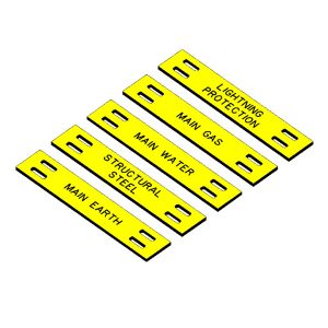 Swift ECT6512BY Engraved External Cable and Pipe Labels