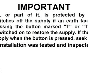 100 Swift 205 ECA Six Monthly Test Labels