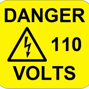 216 Swift 360S DANGER 110 VOLTS Labels
