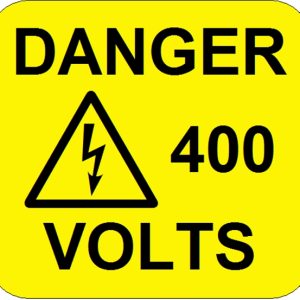 216 Swift 380S DANGER 400 VOLTS Labels