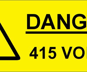 100 Swift 385V3 Danger 415 Volts Labels