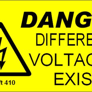 207 Swift 410 Danger Different Voltages Exist Labels