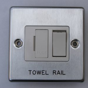 Swift SPM TR4B Single Metal Plate 'TOWEL RAIL' 4mm Black