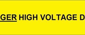 200 Swift DHV9010 DANGER HIGH VOLTAGE DC CABLE