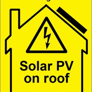100 Swift SPV1015Y Solar PV on roof label