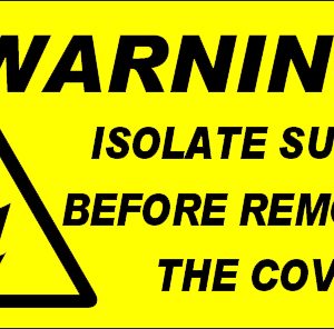 207 Swift W340 Warning Isolate Supply Before Removing the Cover