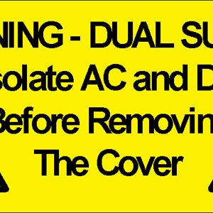 207 Swift WDS5025 WARNING-DUAL SUPPLY